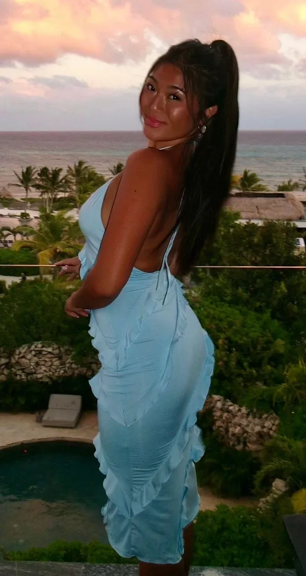 Lucy in the Sky Blue Midi Dress - Image 7