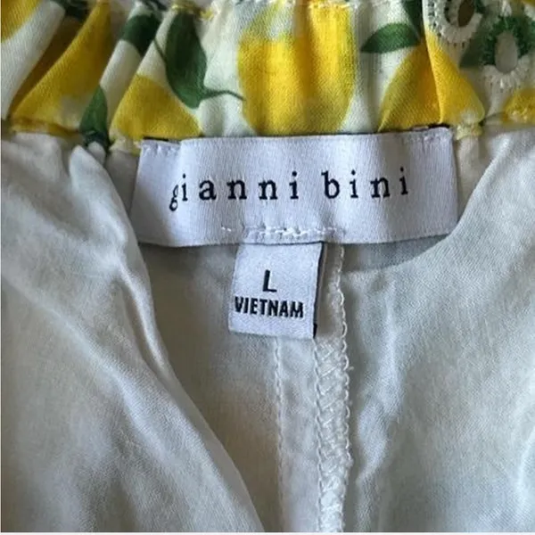 Gianni Bini Womens Harper Tie Front Elastic Waist Eyelet Lemon Print Shorts - Image 8