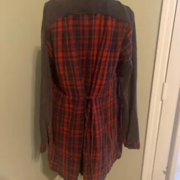 Nwt Paper‎ Crane Flannel Shirt Dress - Image 3