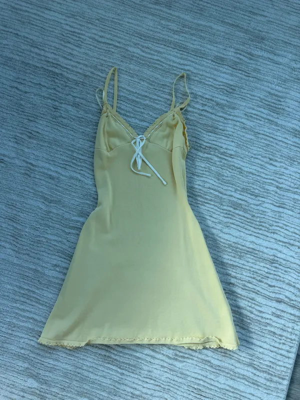 White Fox Boutique Yellow Mini Dress - Image 2