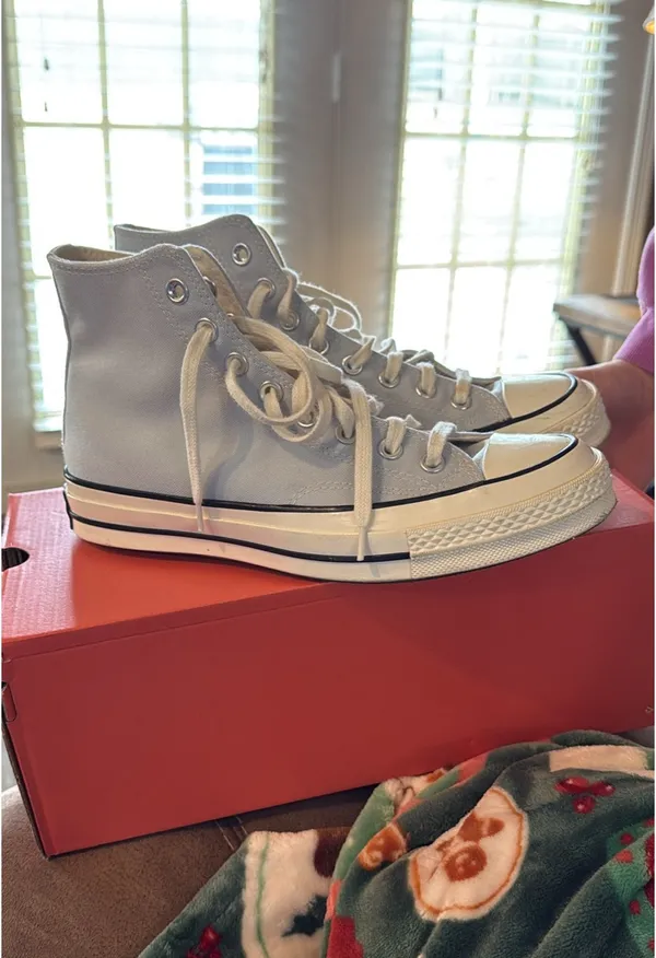 Light Blue Converse High-Top - Image 3