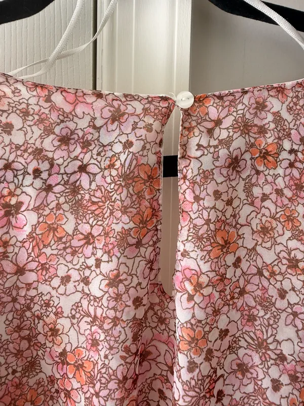 Pink floral dress - Image 4
