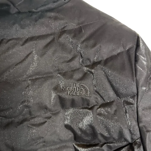 The North Face Black Down Fill Quilted Zip Up Winter Puffer Coat Women’s Large - Image 7