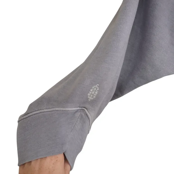 FP Movement Size Small‎ Purple Grey Sweatshirt Ruched Side Cropped Oversized - Image 2