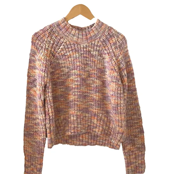 Rip Curl Multicolored Striped Mock Neck Knit Sweater XS‎ NWT - Image 3