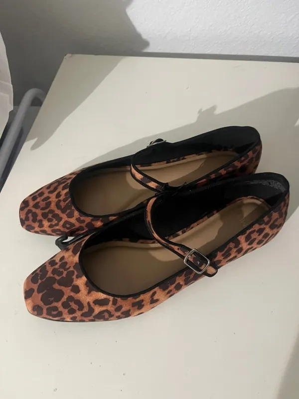 New Time And Tru Women’s Leopard Print Mary Jane Flats Shoes Size 11 NWT - Image 4