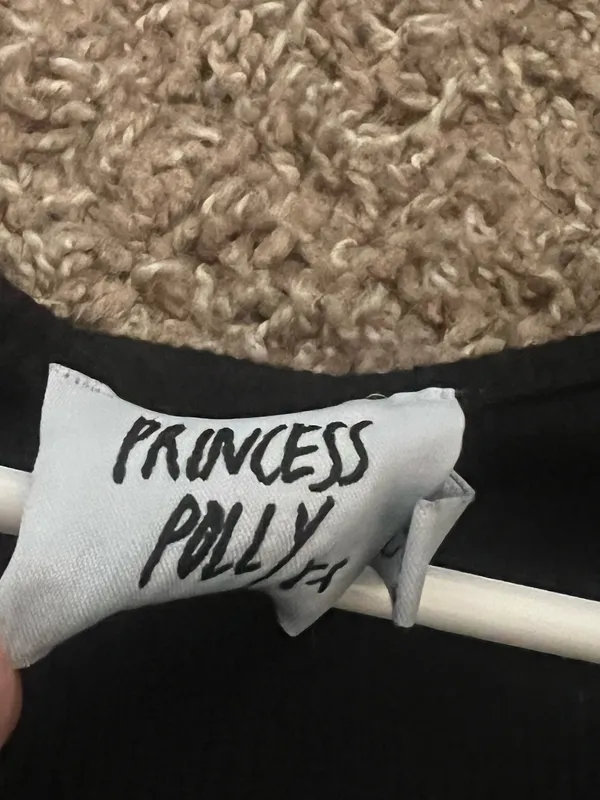 Princess Polly Cut-Out Long Sleeve Black - Image 2