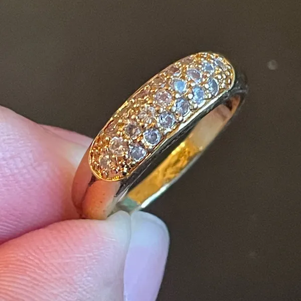 Cute Austrian crystal 18k gold plated ring - Image 6