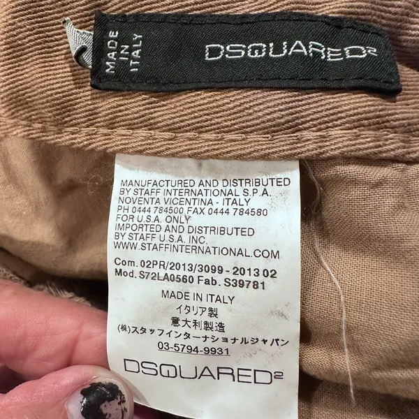 DSQUARED2 Brown Chinos Casual Wear women’s size 40 made in ITALY - Image 14