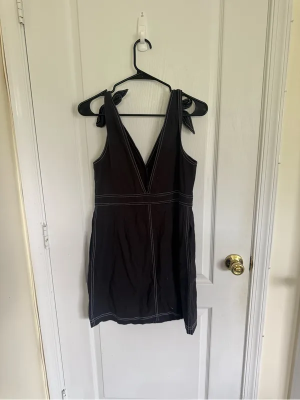 Free People NEW London Town Overall Mini Dress - Image 7