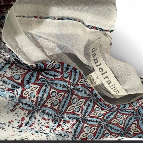 Daniel Rainn Red and Blue Paisley Blouse - Image 2