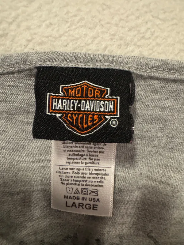 Harley-Davidson Gray Ombre Tank with Metallic Graphic - Image 3