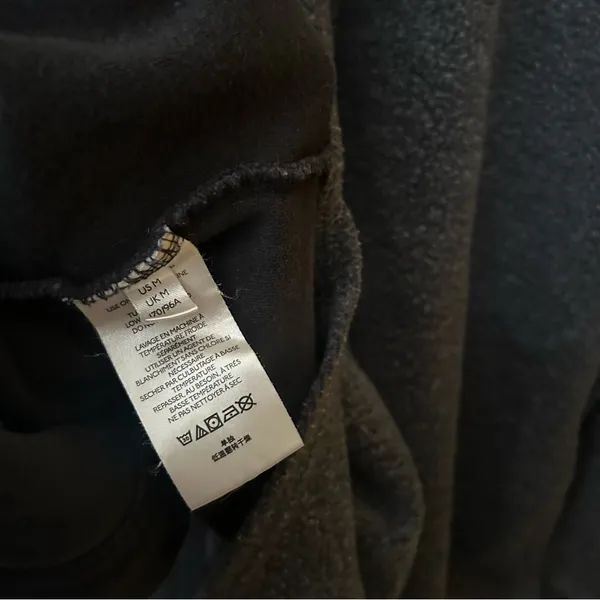 Free People Ruby Jacket Oversized Shacket Fleece Distressed Washed‎ Black Size M - Image 7