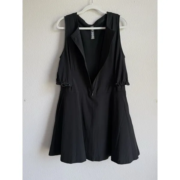 Lou & Grey‎ Wanderweave Active Pocket Dress Women's XL Black Sleeveless Casual - Image 11