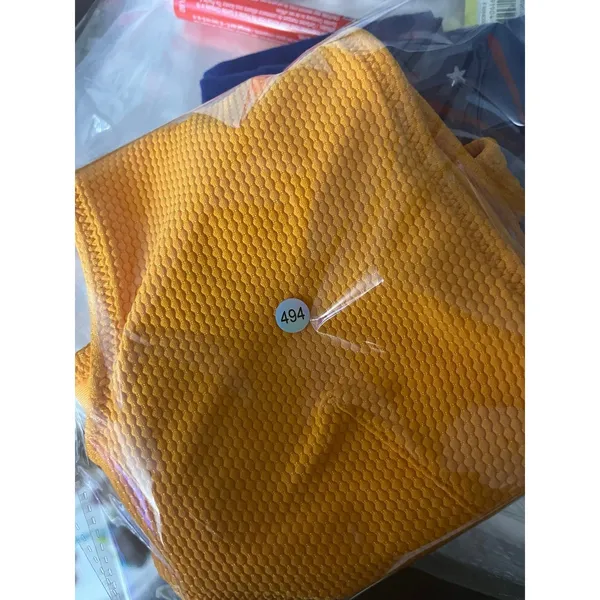 Aerie Yellow Textured Button Front Bikini Top only - Image 4
