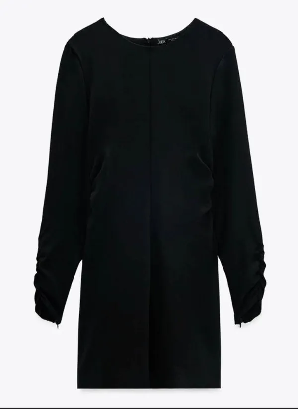 Zara mini dress with ruching - Image 3