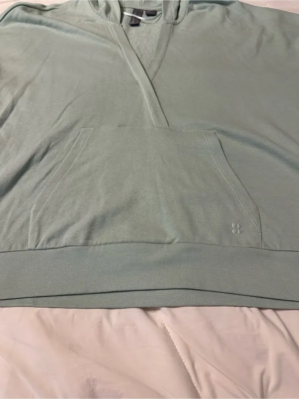 Sweaty Betty After Class Relaxed V-Neck Hoodie Sweatshirt - Size 12 - Image 6