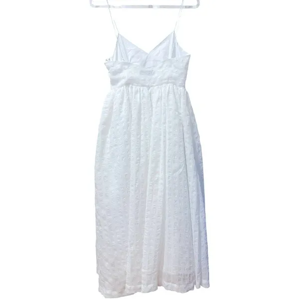 NWT Revolve‎ L'Academie The Marie White Midi Dress Pockets Bridal Size Medium - Image 7