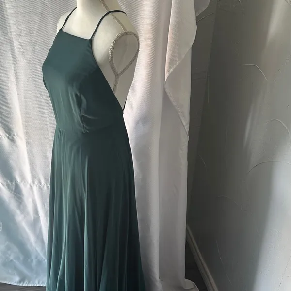 Lulu's Elegant Teal Maxi Dress - Image 3