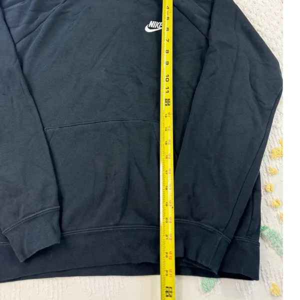Nike Women's Medium Hoodie Sweatshirt Pullover Black‎ Drawstring Comfort - Image 3