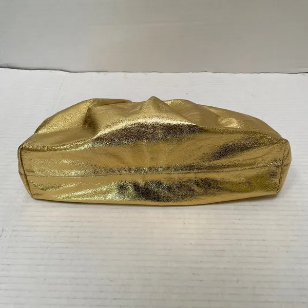 Lulu's get your trend on‎ clutch  handbag metallic gold hinge closure - Image 5