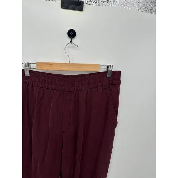 Old Navy Burgundy‎ Red Jogger Modal Pants Women Sz L Casual Lounge Fall - Image 5