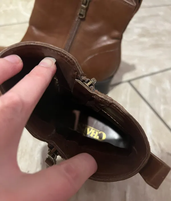 CHAPS Brown Ankle Boots - Image 3