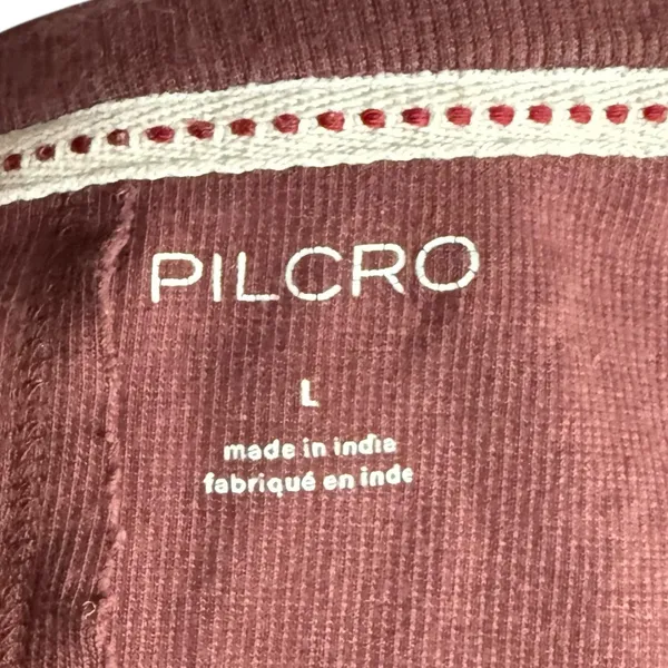 Anthropologie Pilcro Maroon‎ Long Sleeve Top Sz L - Image 4