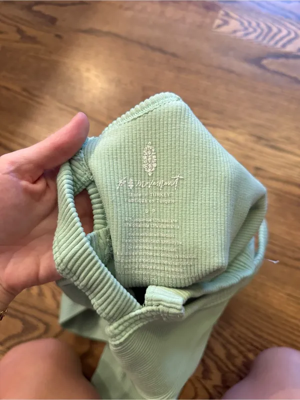 Free People Movement Free Throw Mint Ribbed Seamless Jumpsuit S - Image 7