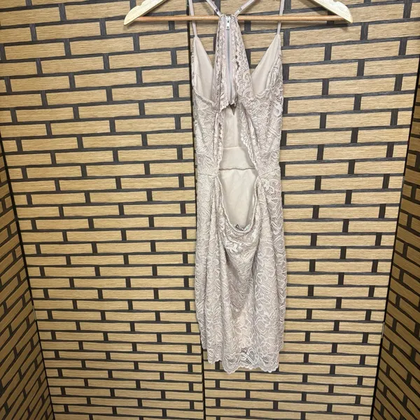 Revamped Tan‎ Lace Dress Size XS - Image 2