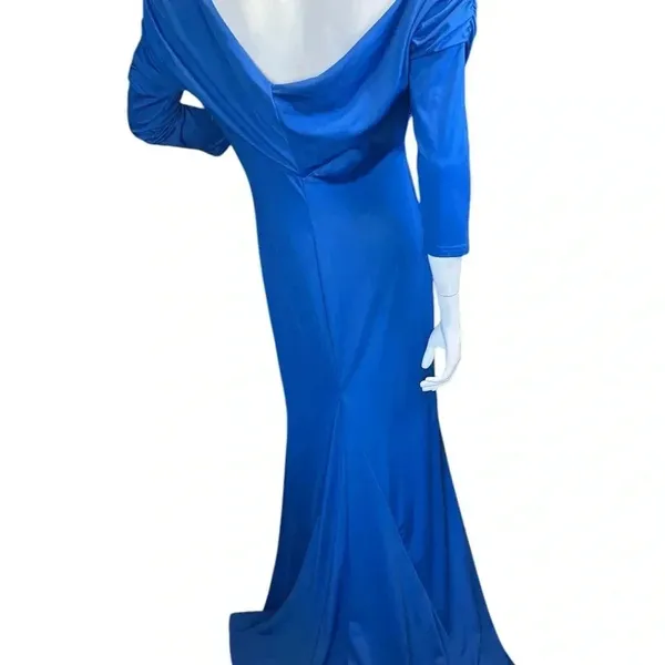 Unbranded Beautiful Royal Blue formal gown Mermaid Dress Size Larger. K-10 - Image 12