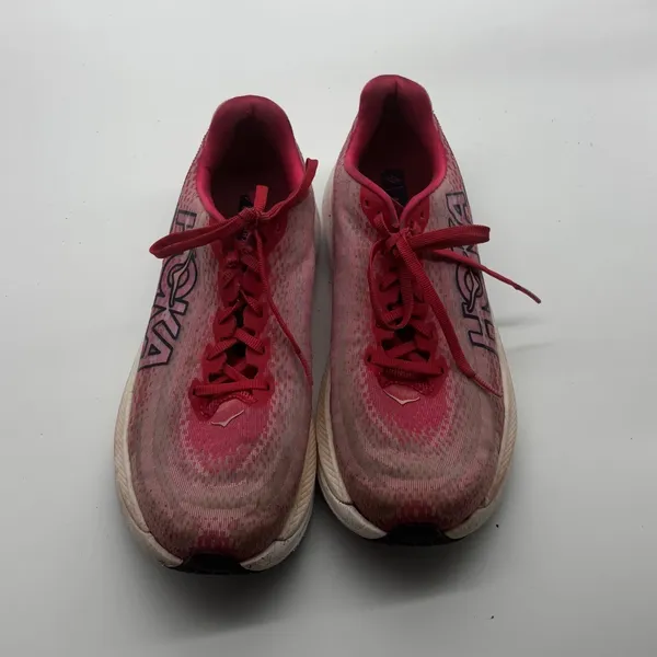 Hoka Mach X Womens 10 Running Shoes Pink Rosebloom White - Image 4