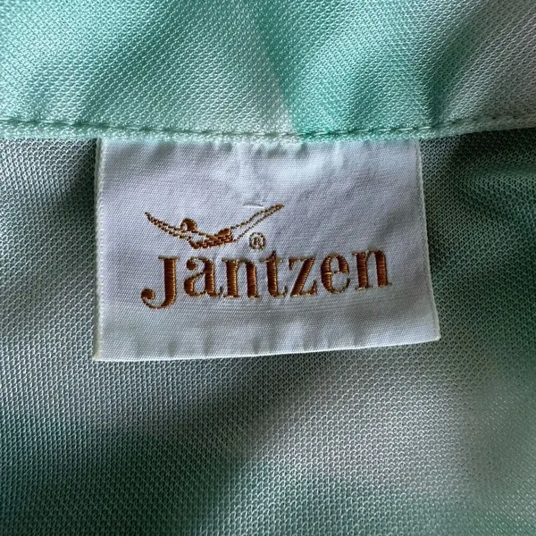 Vintage 70’s Jantzen Sea Shell Print Dagger Collar Top - Image 7
