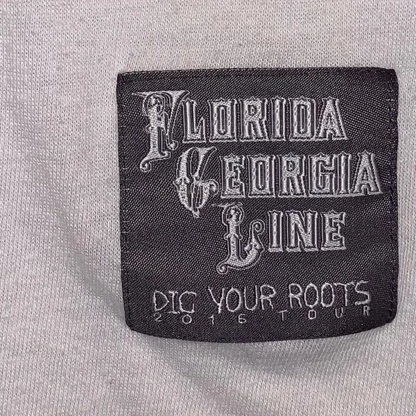 Florida Georgia Line Graphic Raglan Tee Star Sleeve Small‎ - Image 2