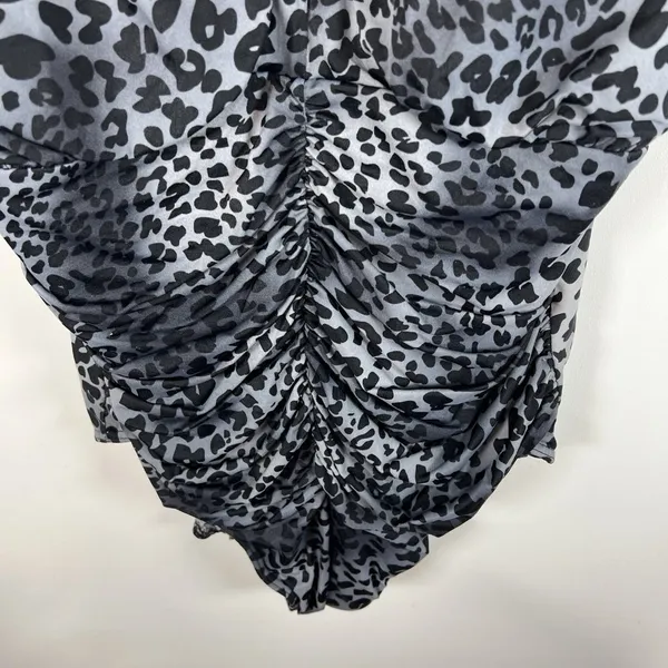 MIRACLESUIT Animal Leopard Print Ruched Front One-Piece‎ Bathing Suit 22W Beach - Image 3