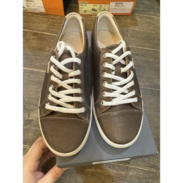 ECCO Soft 7 sneakers Brown 6-6.5 Nubuck Leather Lace Up - Image 5