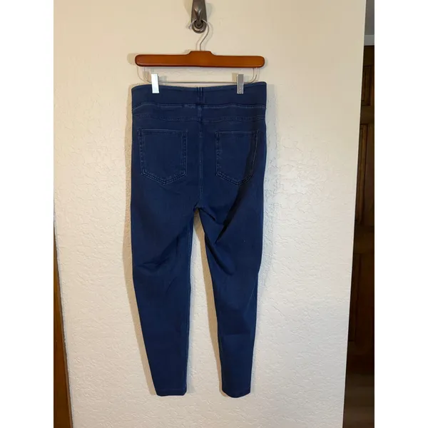 Halara Jeggings Blue L Womens Pull On High Waisted Stretch Denim Look - Image 3