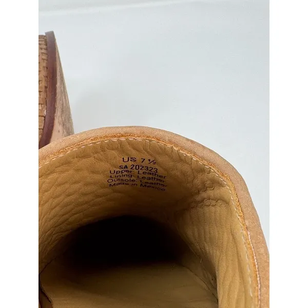 Nisolo Ama Womens Sandals Brown Leather Woven Mule Slip On Slide Boho US 7.5 - Image 10
