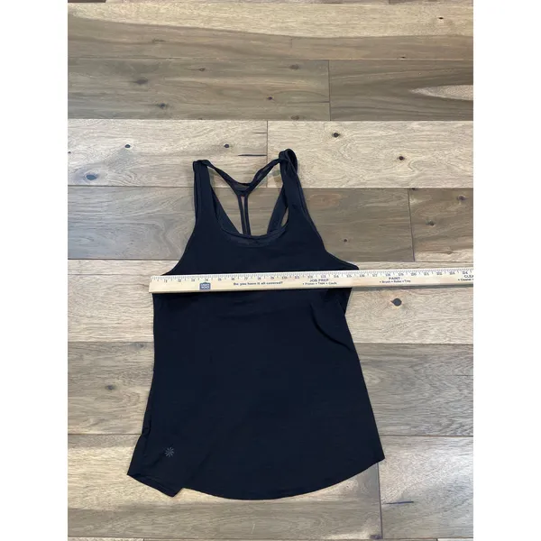 Athleta Racerback Tank With Built‑In Sports Bra Black Size S - Image 3