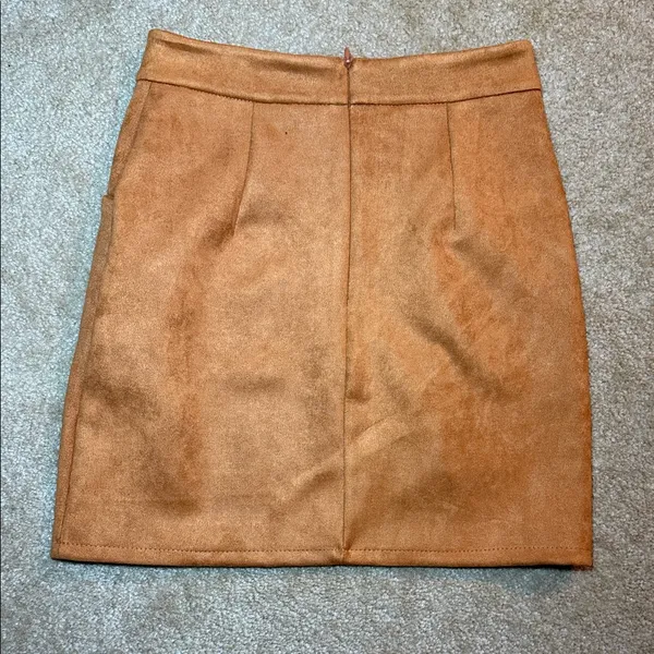 Tan Lace-Up Women's Skirt - Image 2