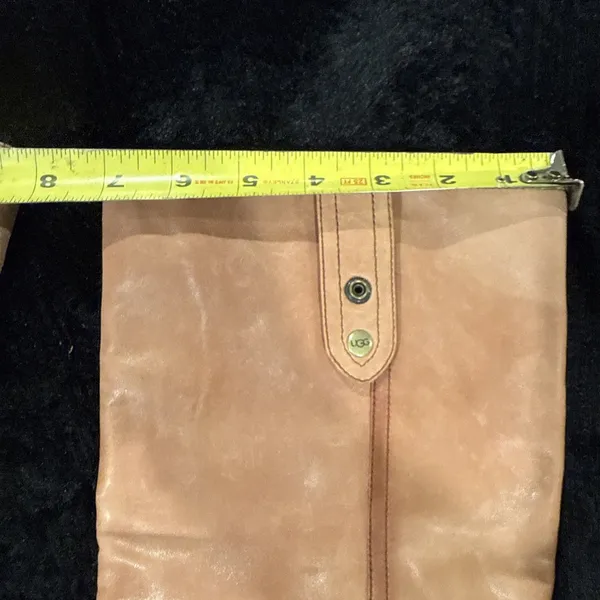 UGG Brown Leather "Josie" Pull On Boots - S/N 1001643 - US 7 EU 38 - Image 12