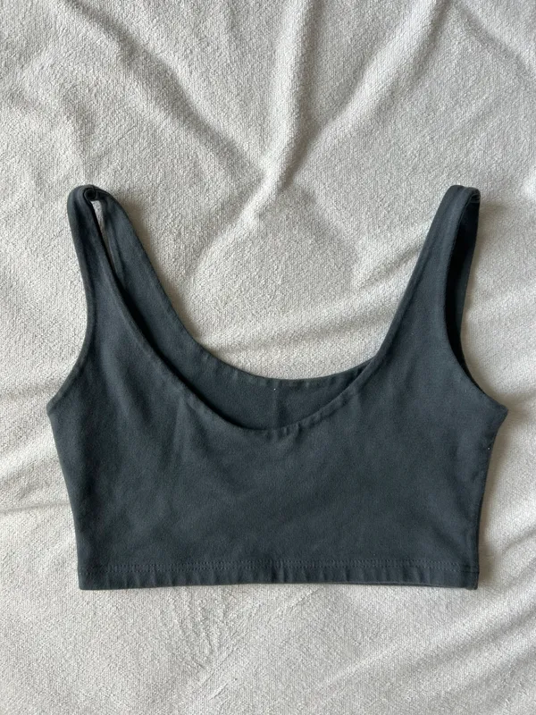 Brandy Melville Lydia Navy Blue Top - Image 2