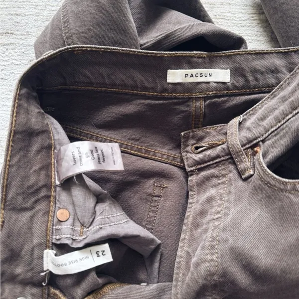 Brown Pacsun High Rise Denim (Size 23) - Image 5