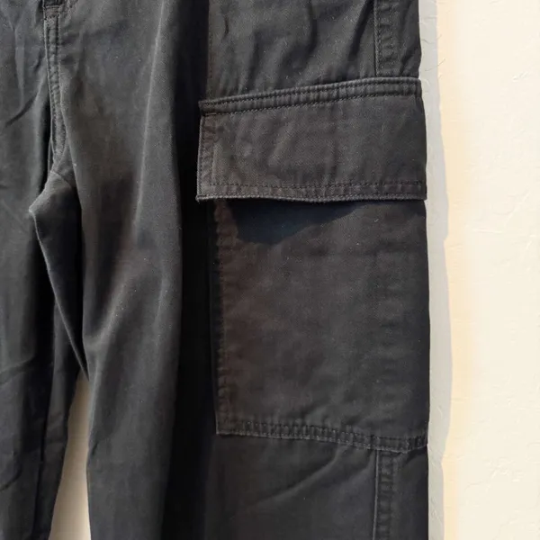 HM Cargo Pants Size 6 Faded‎ Black High Rise Wide Leg Baggy Alternative Grunge - Image 4