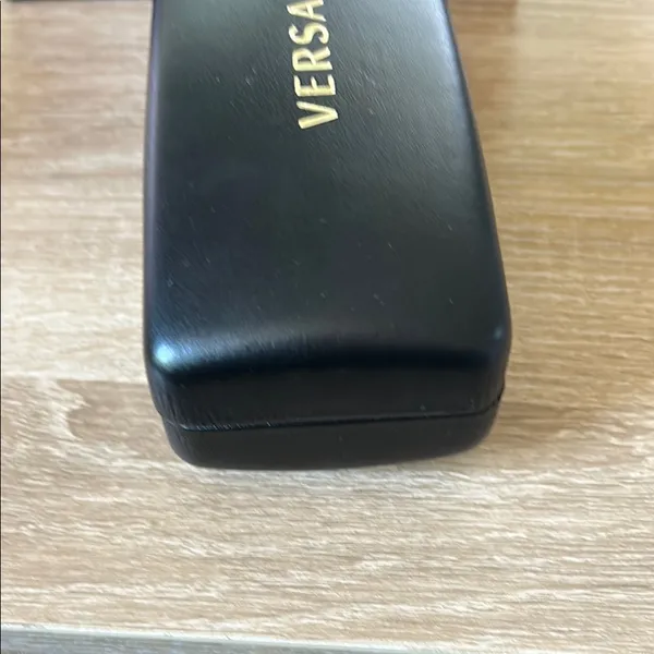 EMPTY Versace Black Sunglass Protective Case AND EMPTY box - Image 6