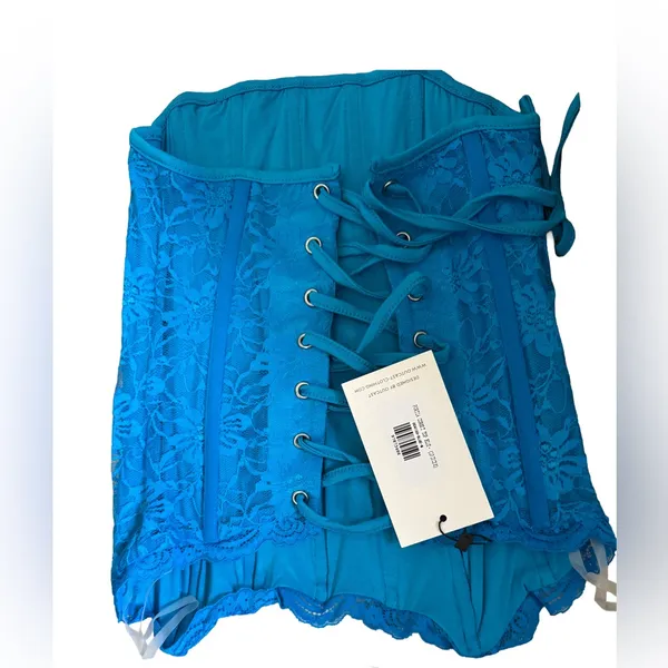 Outcast Portia Corset Top NET small Blue - Image 3