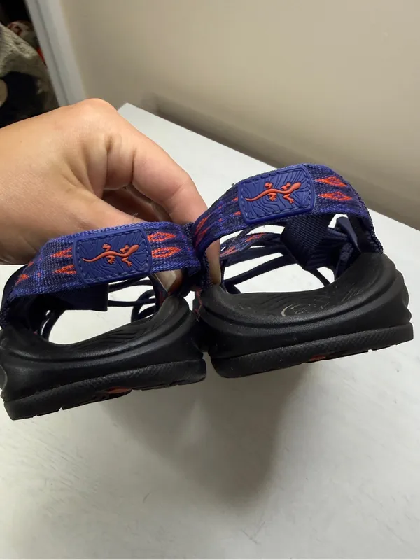 Chaco ZVOLV X2 Womens 7 Hiking Water Sandal Volcanic Blue Orange Camping Outdoor - Image 5