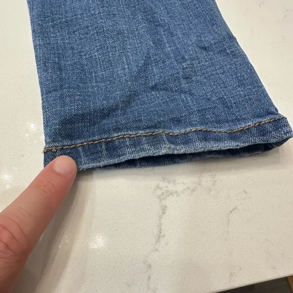 7 For All Mankind Jeans Womens 6 Blue Tummyless High Rise Skinny M Wash Stretch - Image 7