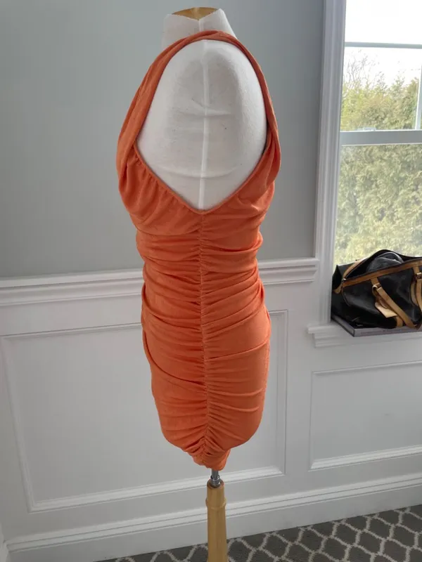 Lioness "The Goddess" Mini Dress In Orange! - Image 5