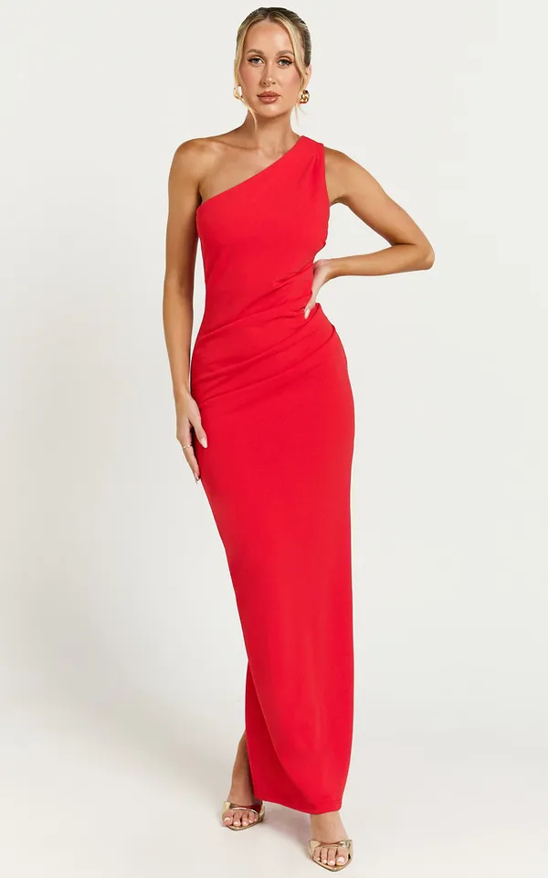 New Showpo CRISELDA Maxi Dress One Shoulder Maxi Dress Size XS MSRP $129 - Image 4